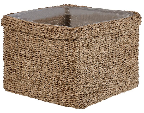 Sada 3 květináčů RIVULINE Mořská tráva 23/27/30 cm Přírodní