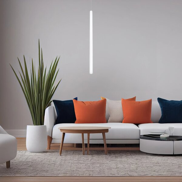 Moderní lustr Ultrathin 25 bílé – Bílá