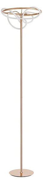 LED stojací lampa Tiriac – Zlatá