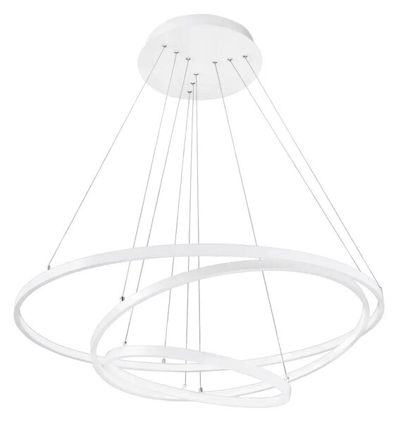 LED lustr na lanku Dea 2 stmívatelný – Bílá