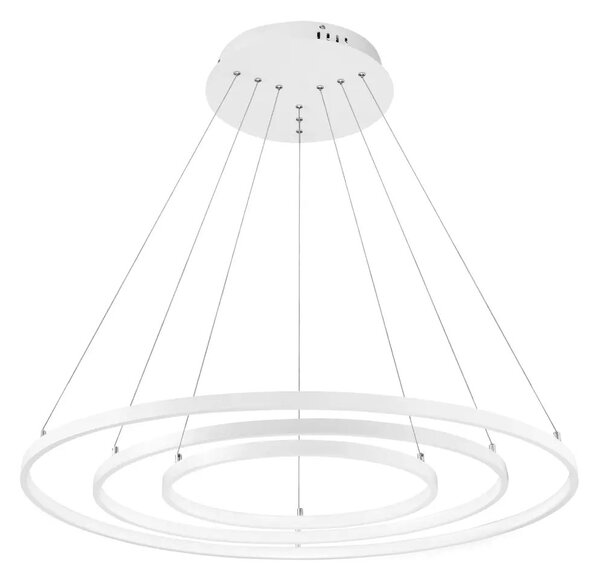 LED lustr na lanku Dea 2 stmívatelný – Bílá