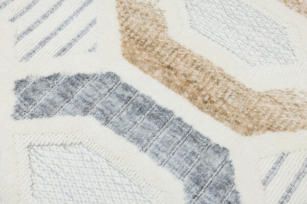 Koberec BROADWAY C0779 bílý / šedý / krémový