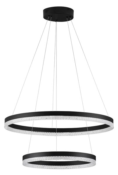 LED lustr Adria 2 černé – Černá
