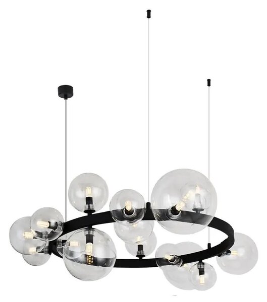 Designové nástěnné svítidlo Bubbles černá