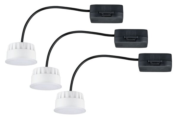 P 92472 LED Modul vestavné svítidlo Choose Coin 3ks sada kruhové 50mm Coin 3x6W 230V 2700K satén - PAULMANN