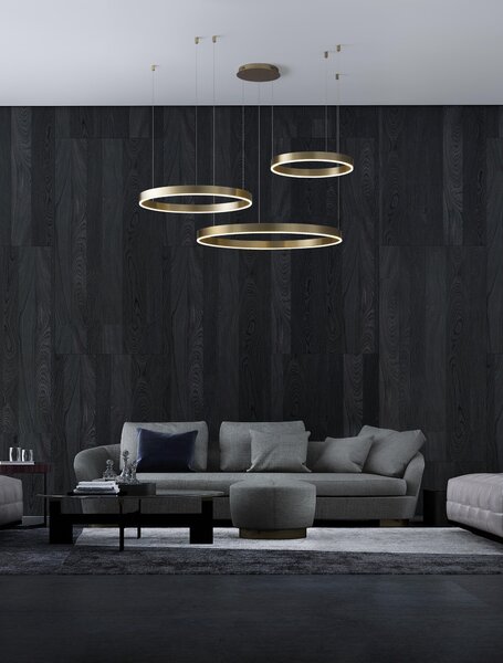 LED lustr Motif zlatá