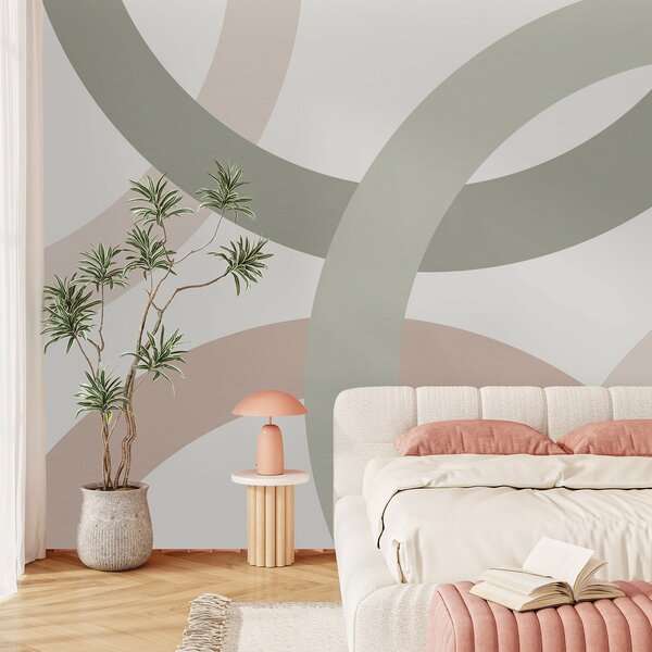 Fototapety Abstrakce s kruhy, Fototapety geometrie, w05709 : uwalls.cz