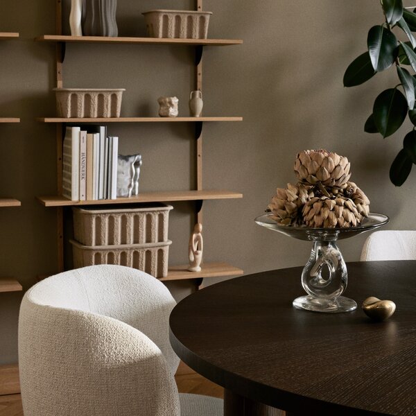 FERM LIVING Police Sector Tripple, Wide, Natural Oak, Černá
