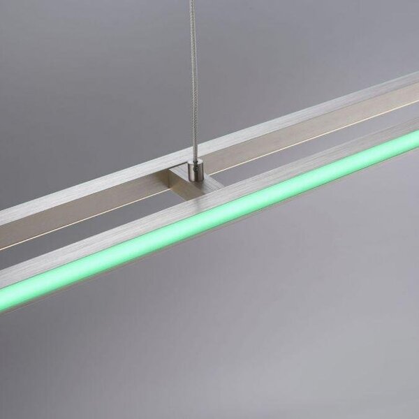 Paul Neuhaus Závěsné LED lineární svítidlo HELIX, 51W, d. 110 cm, RGB, CCT 2700-5000K