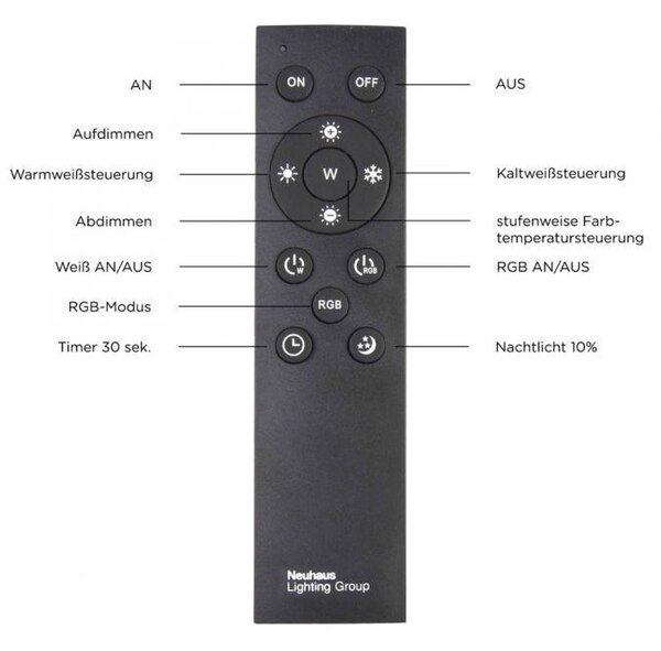 Paul Neuhaus Stropní LED svítidlo HELIX, 51W, d. 110 cm, RGB, CCT 2700-5000K