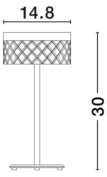 Retro stolní lampa Bion