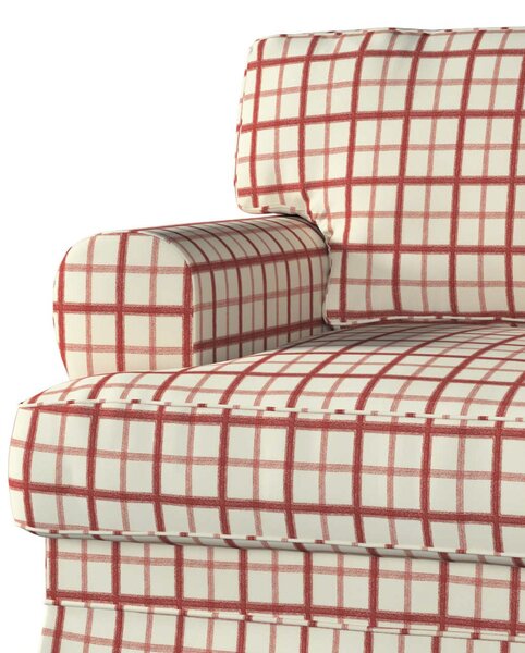 Potah na křeslo IKEA Ekeskog barva červená látka vzorované