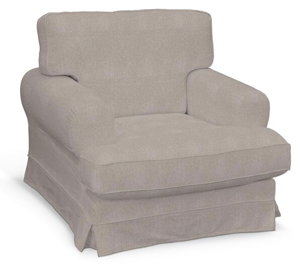 Potah na křeslo IKEA Ekeskog barva béžová látka pletený vzor