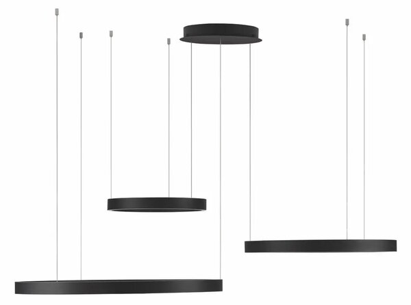 Moderní lustr Elowen 3 černá