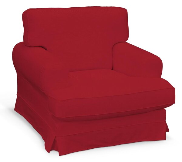 Potah na křeslo IKEA Ekeskog barva červená látka pletený vzor
