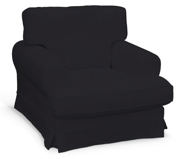 Potah na křeslo IKEA Ekeskog barva černá látka pletený vzor