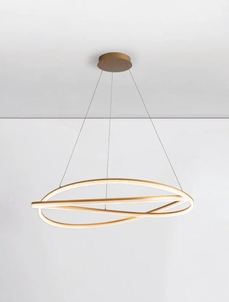 Designový lustr Ophelia zlatá