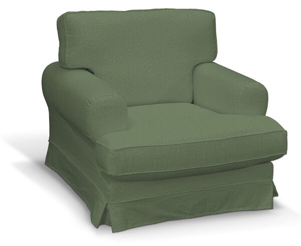 Potah na křeslo IKEA Ekeskog barva zelená látka pletený vzor
