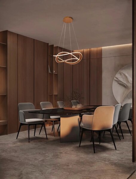 Designový lustr Celestia zlatá