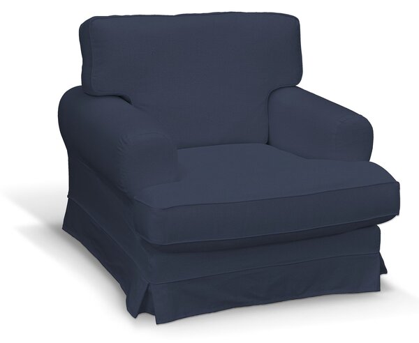 Potah na křeslo IKEA Ekeskog barva tmavě modrá látka sametová
