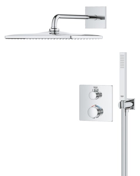 Grohe Vitalio Start sprchová sada pod omítku s termostatem s dešťovou sprchou chrom 34881000