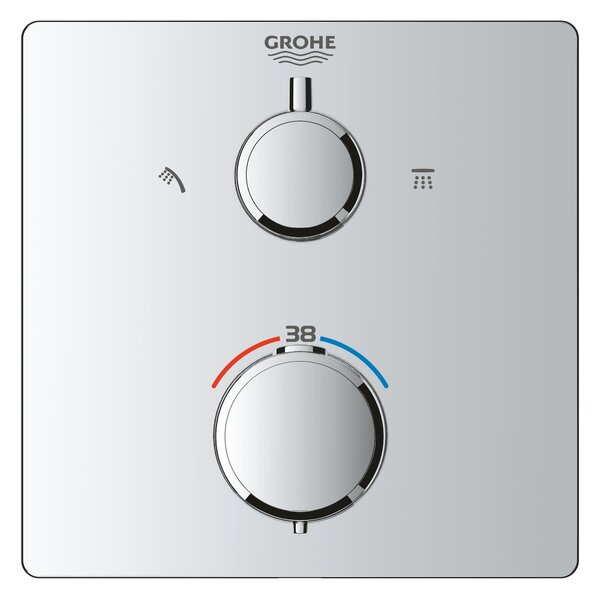Grohe Vitalio Start sprchová sada pod omítku s termostatem s dešťovou sprchou chrom 34881000