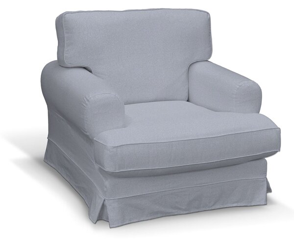 Potah na křeslo IKEA Ekeskog barva modrá látka pletený vzor