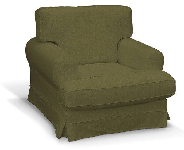 Potah na křeslo IKEA Ekeskog barva zelená látka pletený vzor