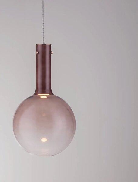 Designový lustr Entero hnědá