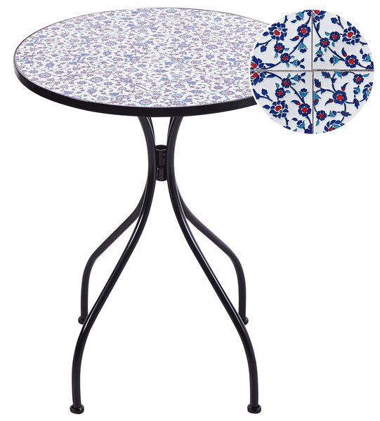 Bistro stolek CAMPRENA 60 cm 60 cm Kov Černá
