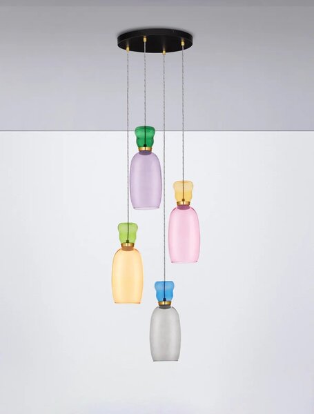Designový lustr Pluma B – Více barev