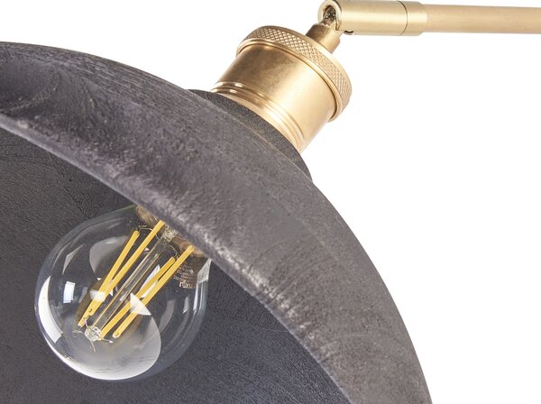 Nástěnná lampa YERALA Černá Mangové dřevo Nastavitelná