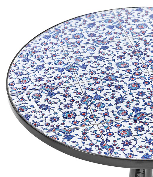 Bistro stolek CAMPRENA 60 cm 60 cm Kov Černá