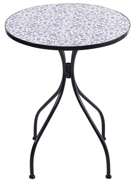 Bistro stolek CAMPRENA 60 cm 60 cm Kov Černá