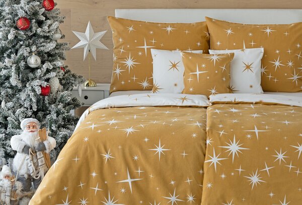 Povlečení Arietta Gold Flanel premium 1x 200/200, 2x 70/90