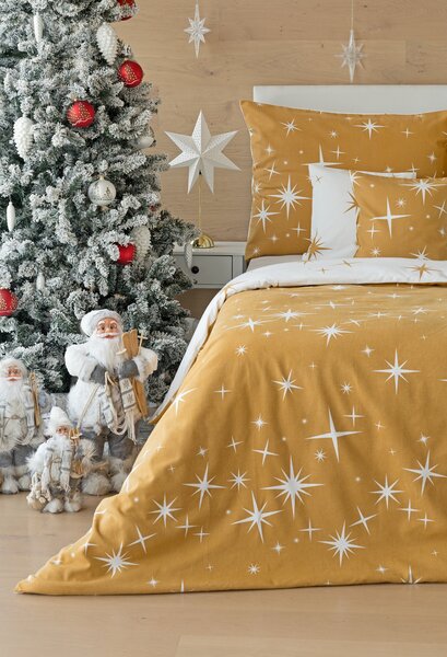 Povlečení Arietta Gold Flanel premium 1x 200/200, 2x 70/90