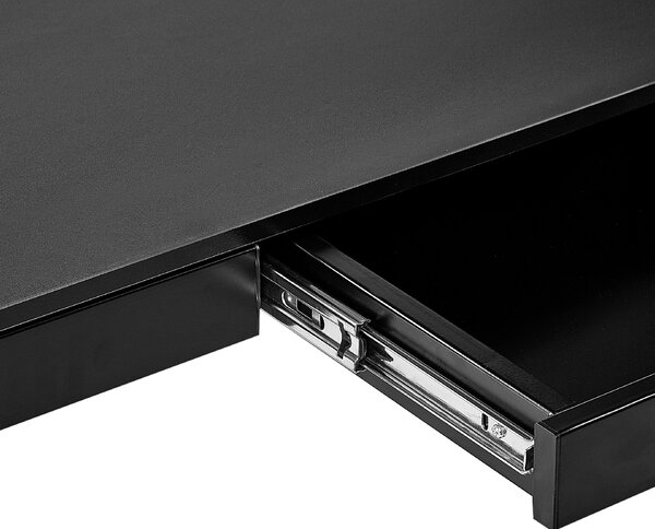 Elektricky výškově nastavitelný pracovní stůl KENLY 120 cm 60 cm s USB portem Černá
