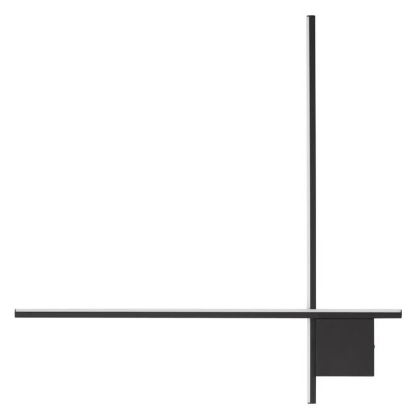 Designové nástěnné svítidlo Cross 80 černá