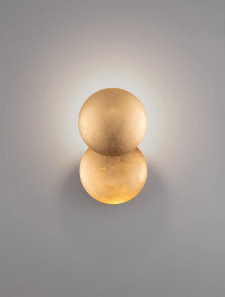 Designové nástěnné svítidlo Solei zlatá