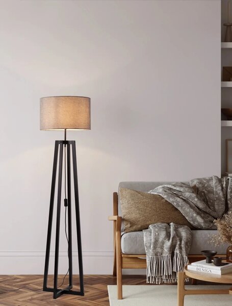 Designová stojatá lampa Artis – Šedá