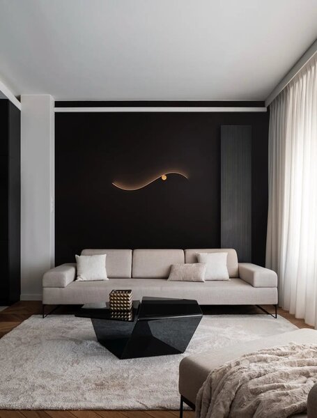 Designové nástěnné svítidlo Wave 102 – 102 x 182 cm