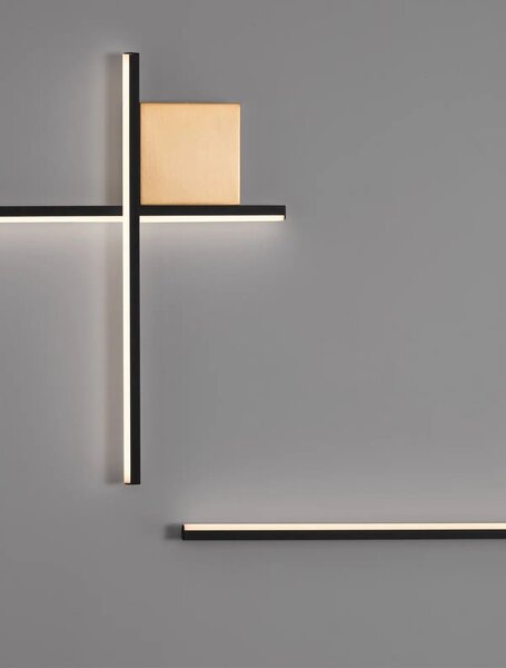 Designové nástěnné svítidlo Cross 50 zlatá