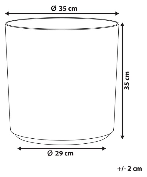 Květináč VAGIA 35 cm Šedá