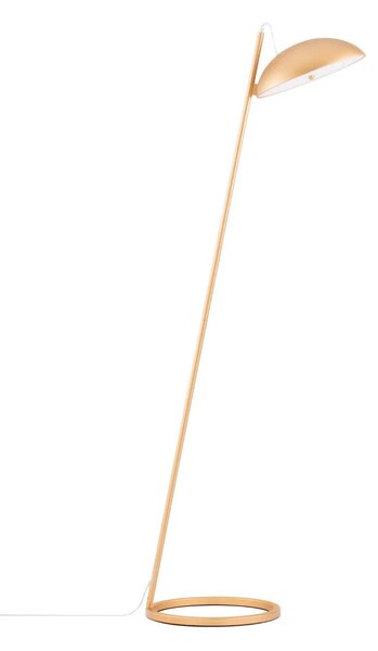 Designová stojací lampa Flute zlatá