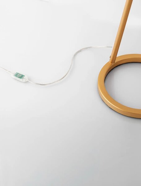 Designová stolní lampa Flute zlatá