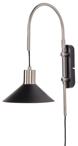 Nástěnná lampa SISSA Černá Kov Nastavitelná