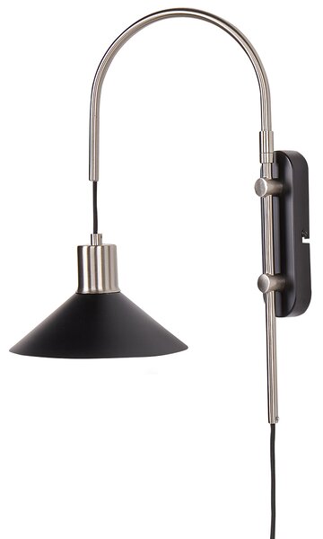Nástěnná lampa SISSA Černá Kov Nastavitelná