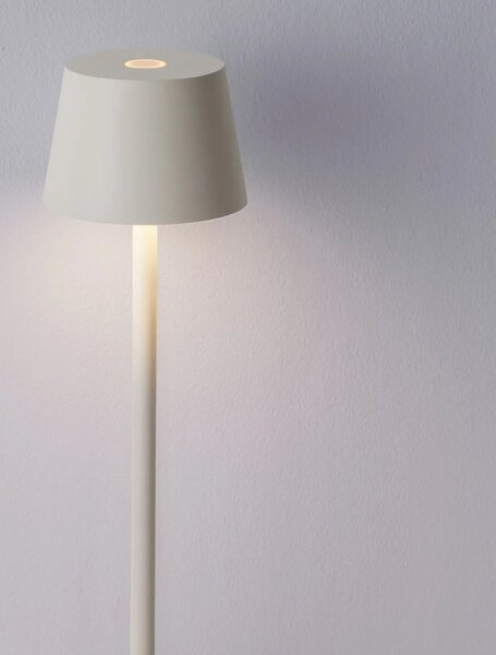 Venkovní stolní lampa Deck bílá