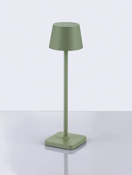 Venkovní stolní lampa Deck zelená