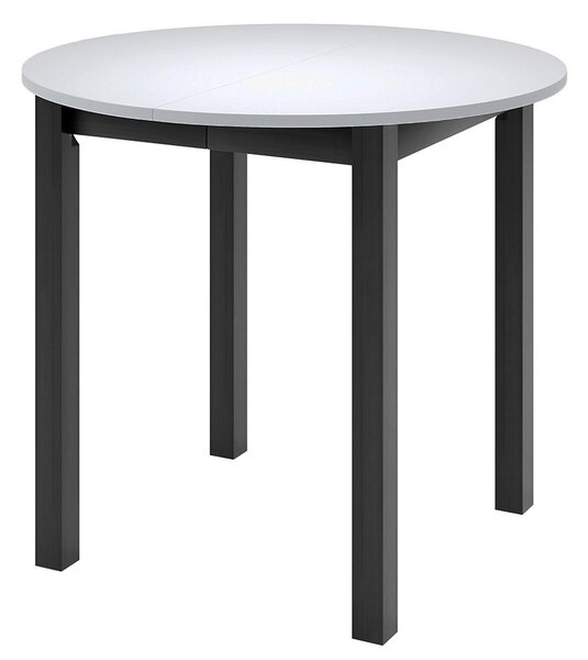 Jídelní stůl DIONE P | Ø 90 cm | rozkládací | černé dřevěné nohy | VÝBĚR DEKORU DESKY